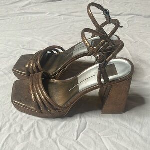 Dolce Vita Akita Bronze Metallic Sandals